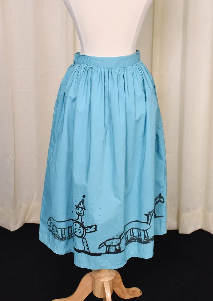 1950s Clowns & Horses Skirt