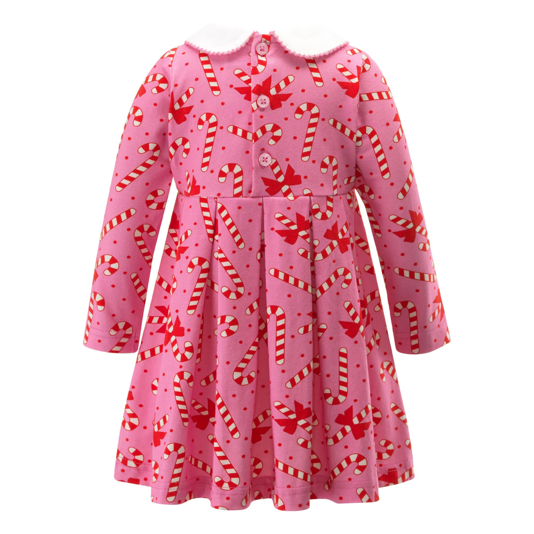 Baby Girl Candy Cane Jersey Dress