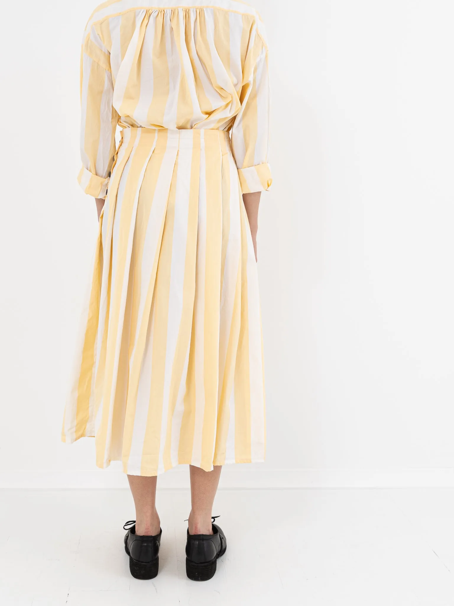 Bergfabel Matilde Skirt, Yellow Stripe