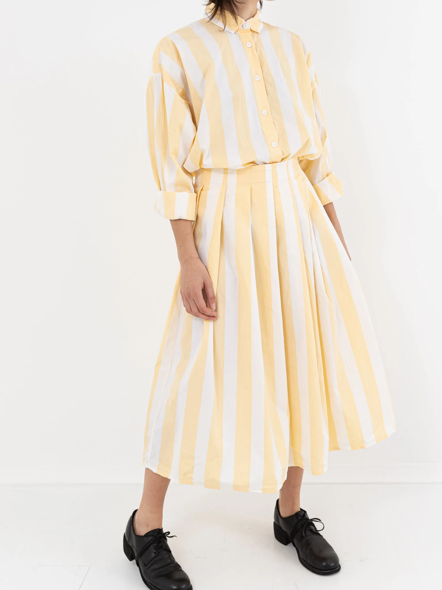 Bergfabel Matilde Skirt, Yellow Stripe