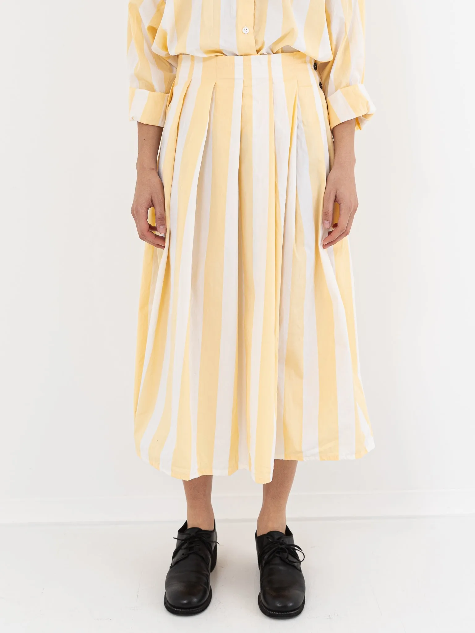 Bergfabel Matilde Skirt, Yellow Stripe