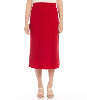 Bias Cut Midi Skirt