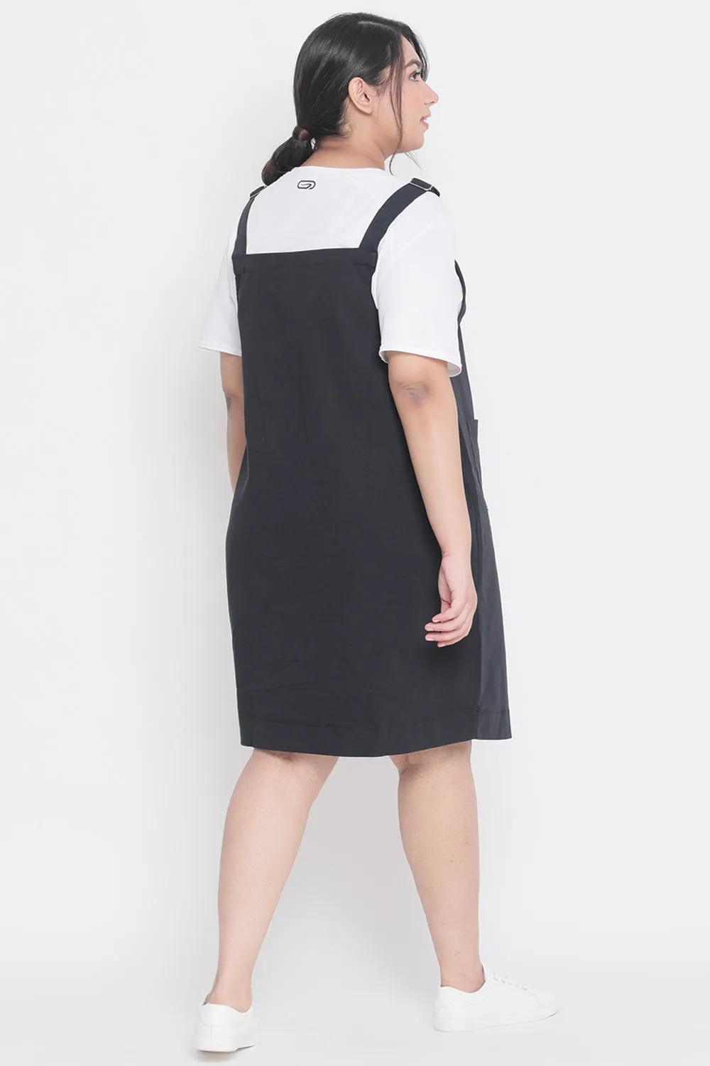 Black Dungaree Skirt