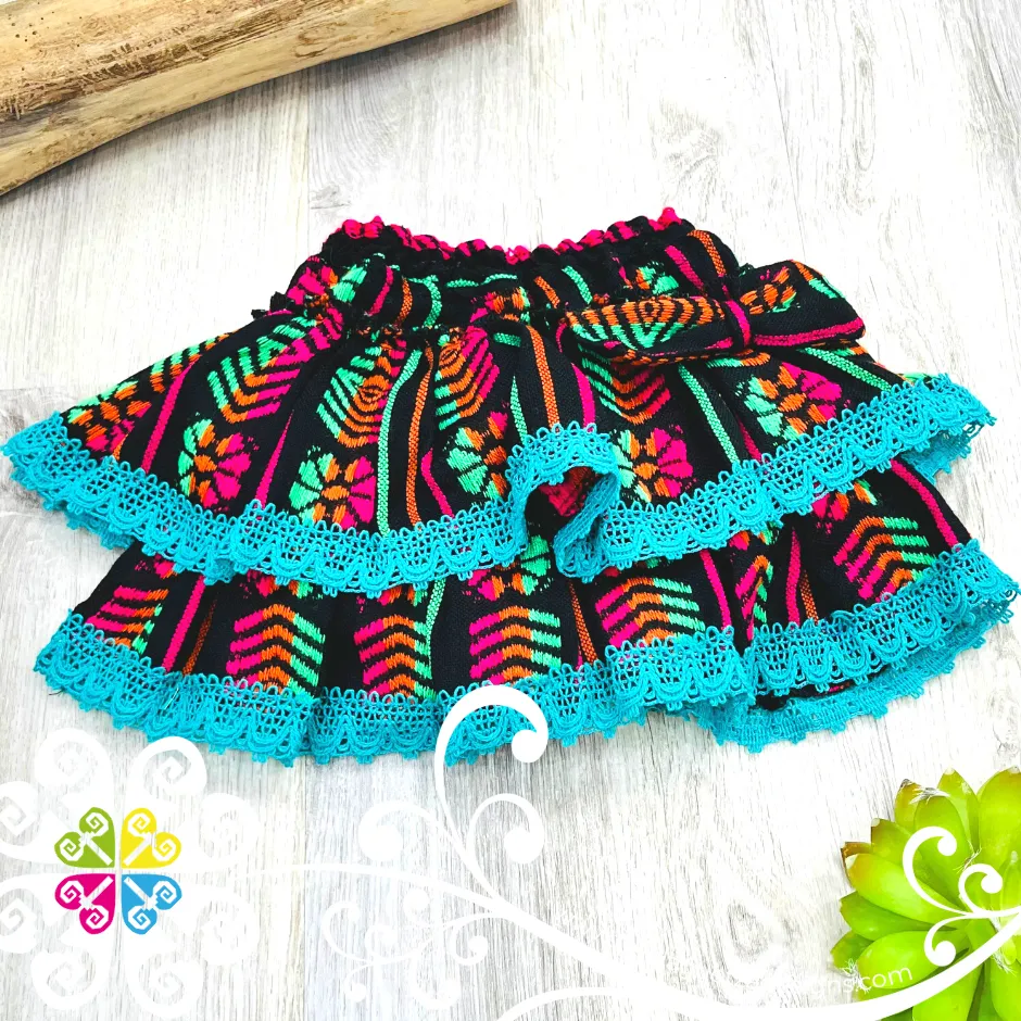 Black Primavera Girl Set - Mexican Children Outfit