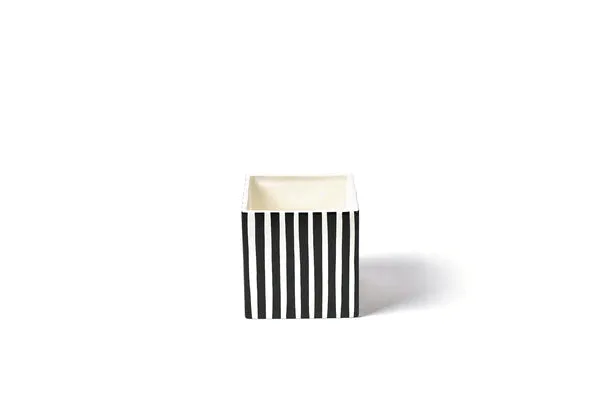 Black Stripe Mini Nesting Cube Medium