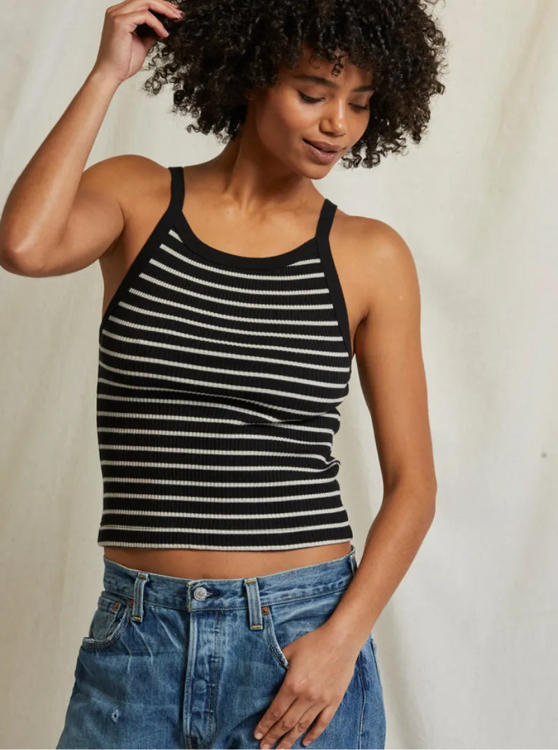 bonnie in black natural stripe