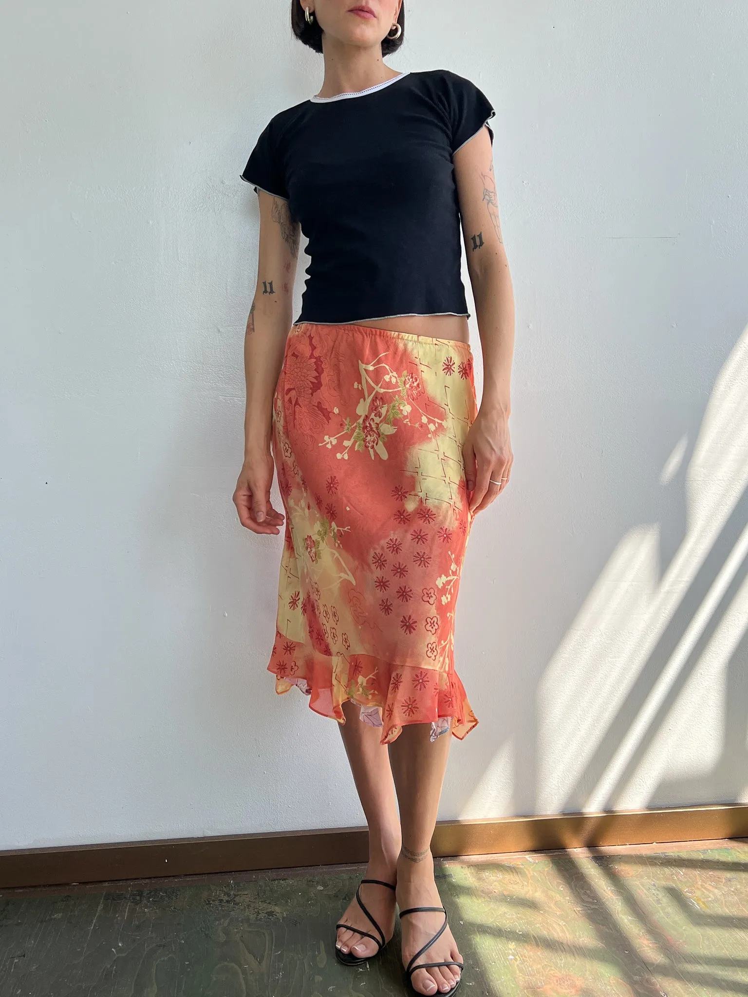 Butterfly Floral Skirt (S)