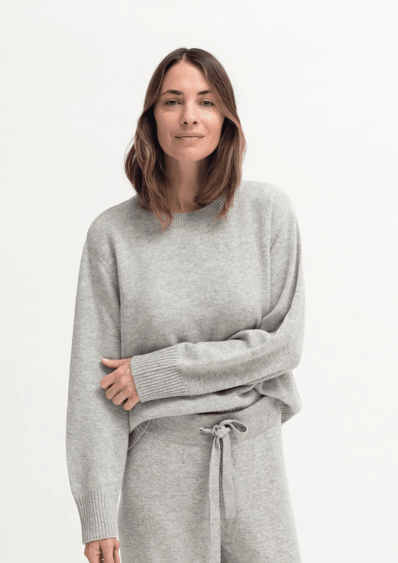 Cashmere Crew Sweater Grey