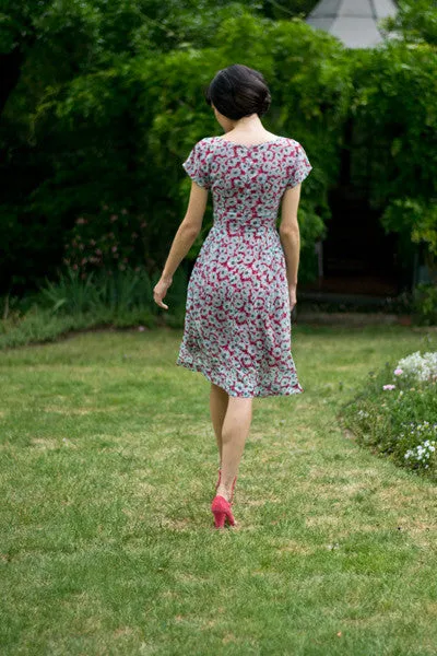 Chantelle Red & Blue Floral Dress