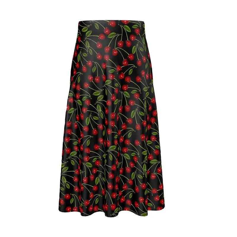 Cherry Bomb Midi Skirt