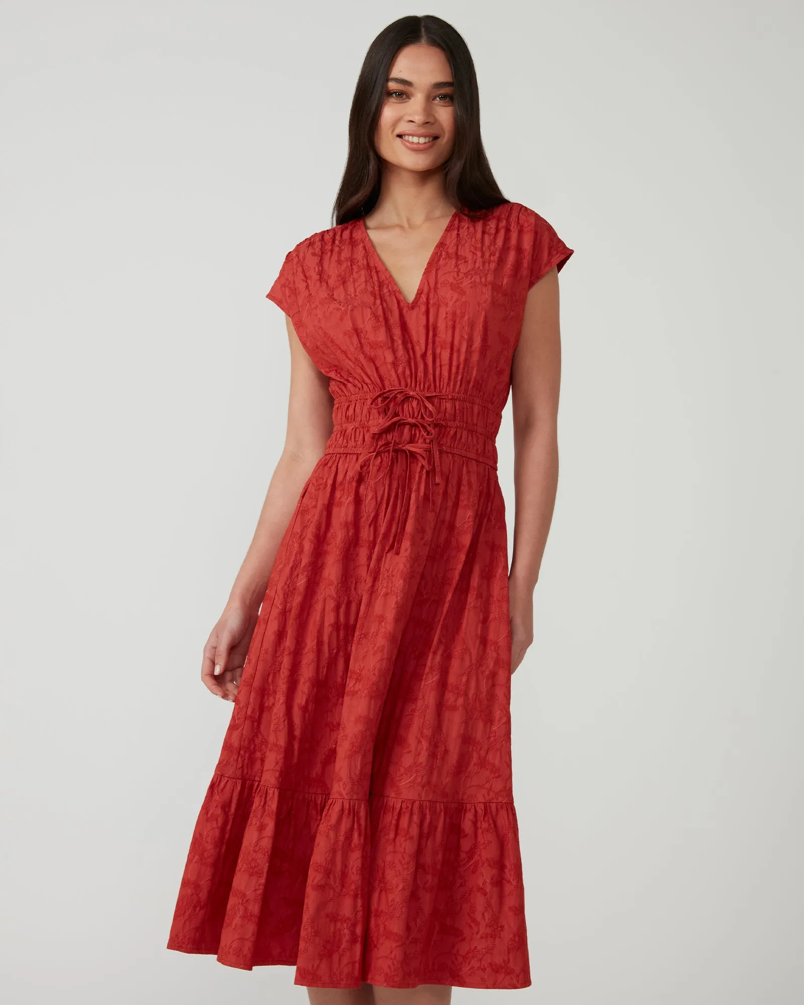 Crimson Charm Dress