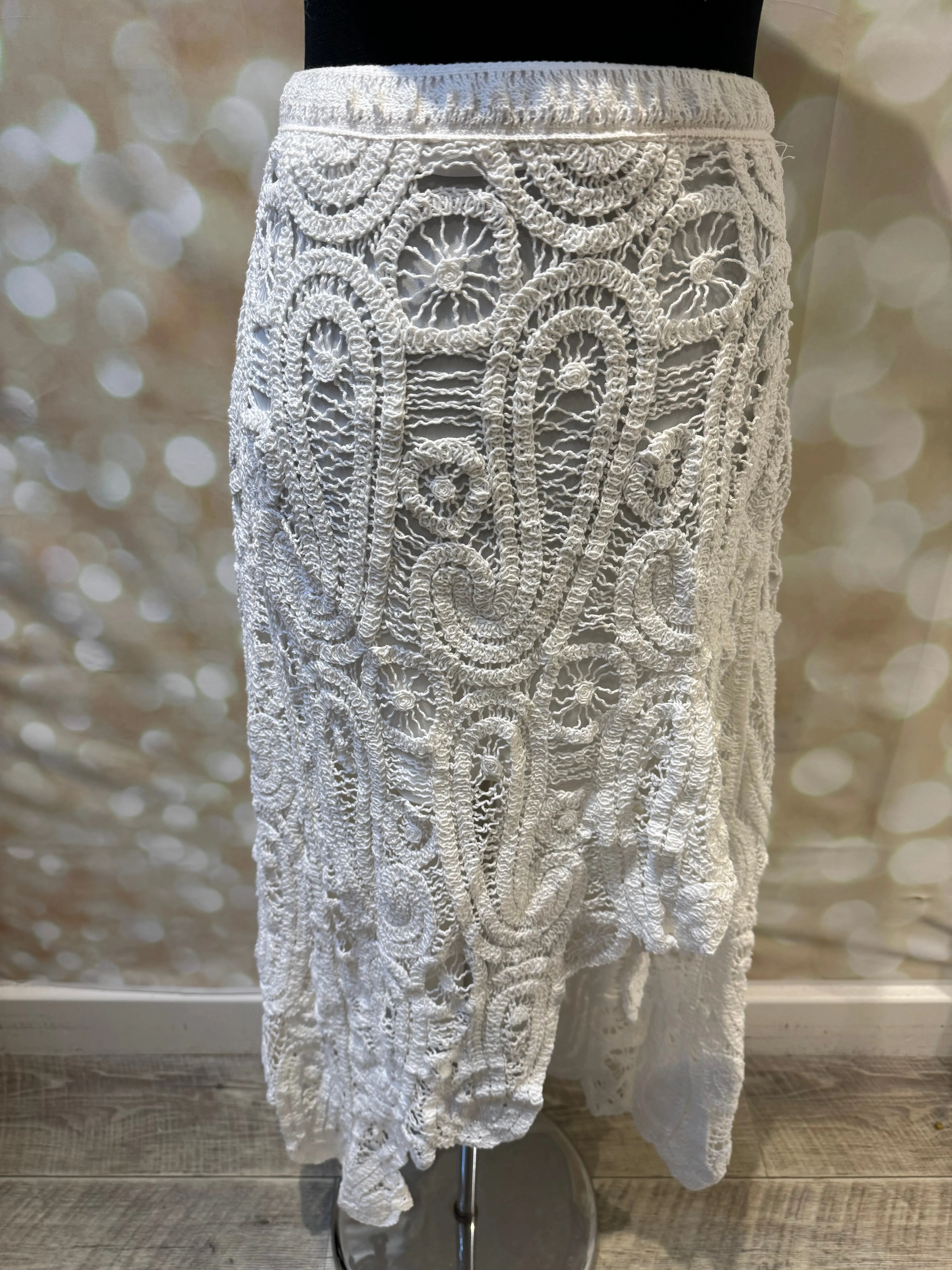 Crochet  Dipped hem Skirt