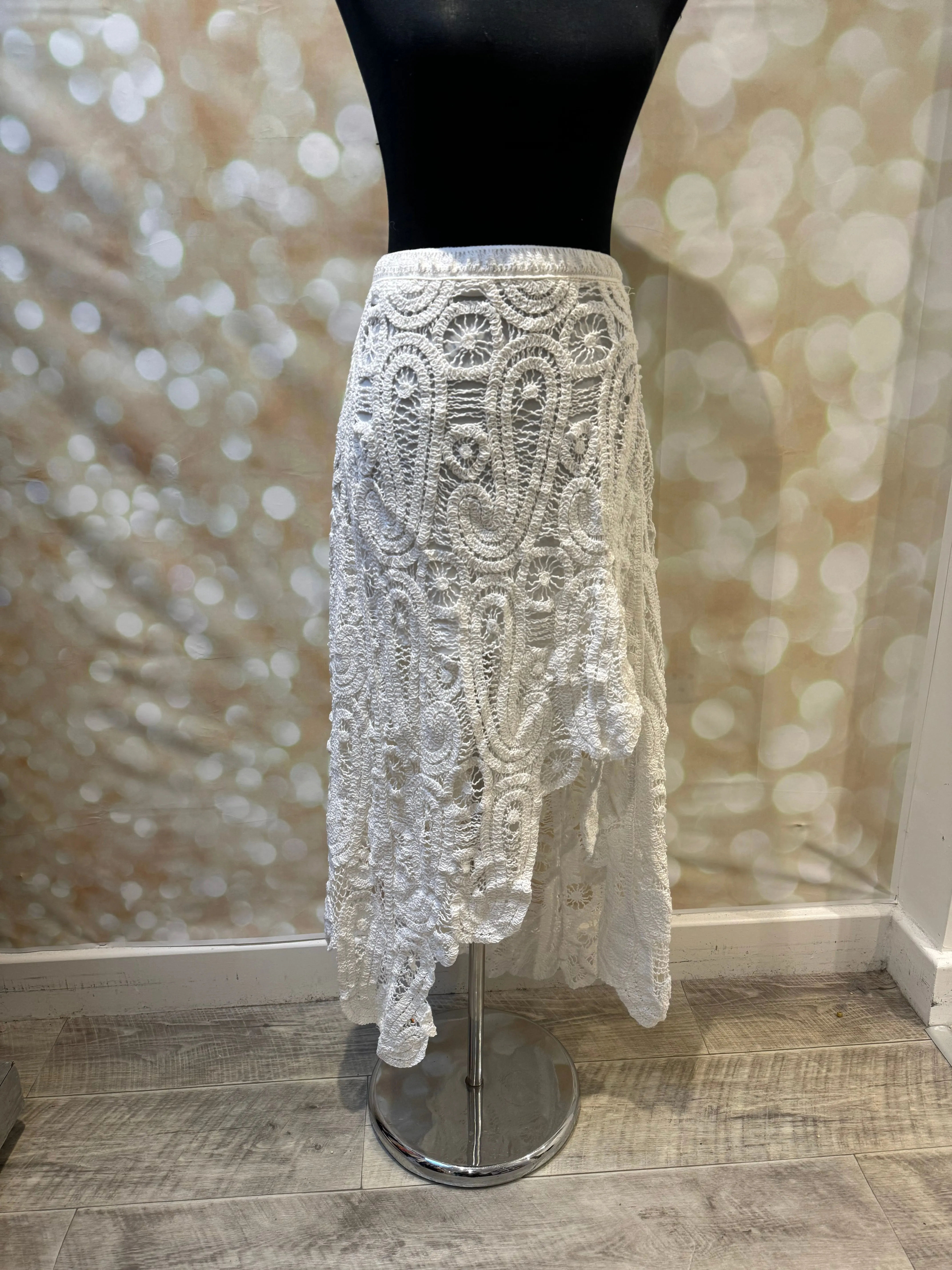 Crochet  Dipped hem Skirt