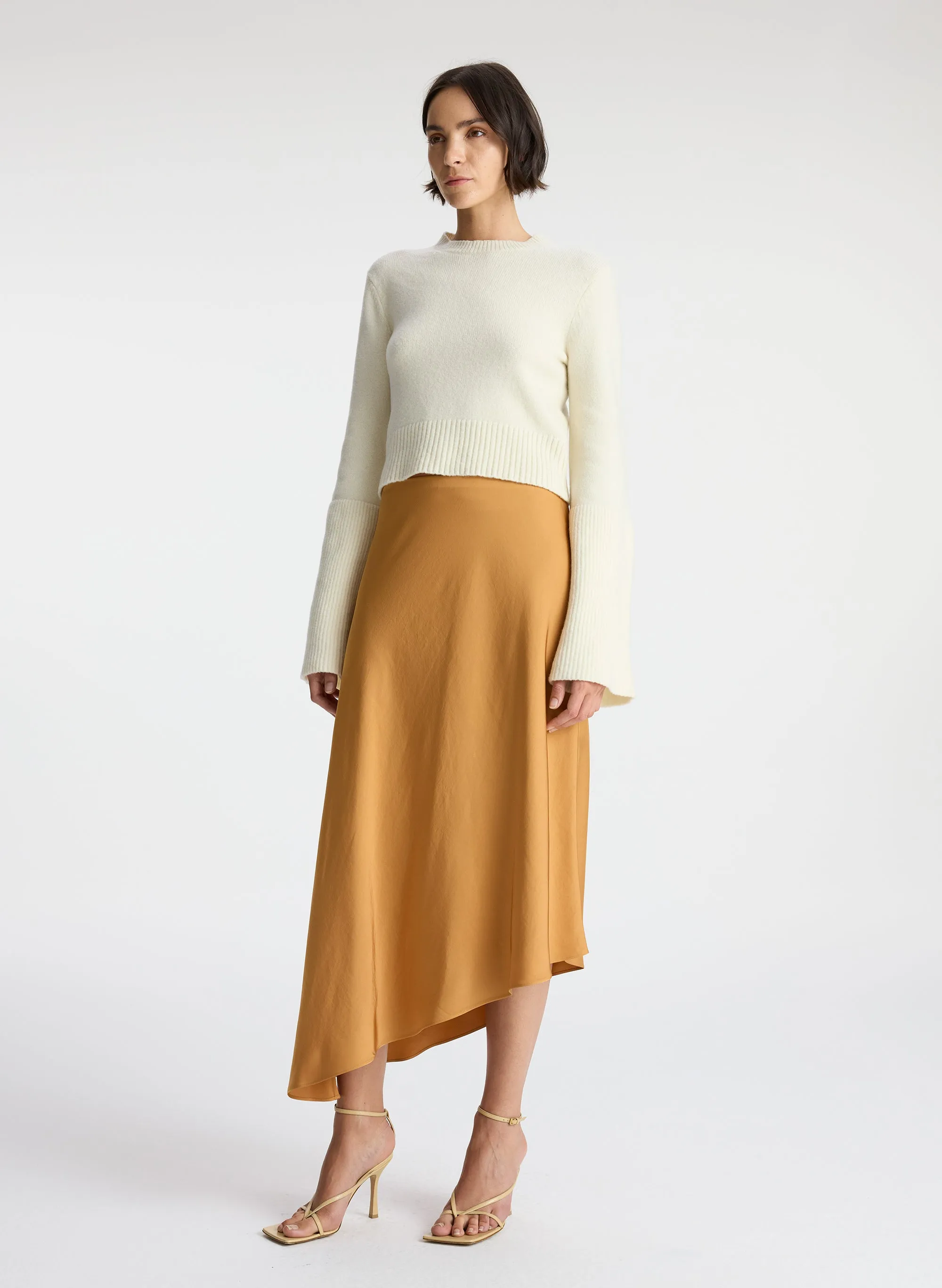 Darcy Satin Midi Skirt