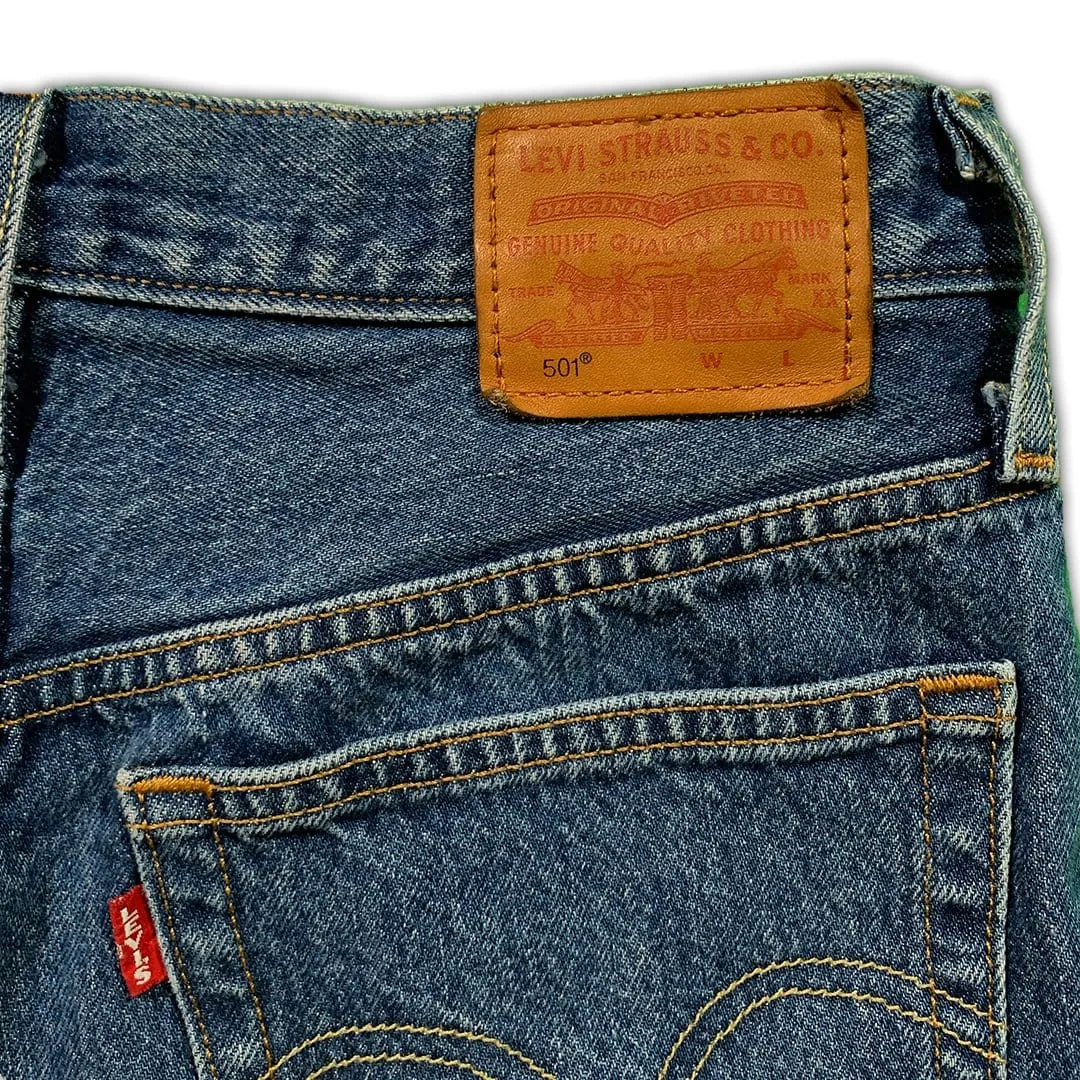 Dark Blue Levi's 501 Shorts (26)