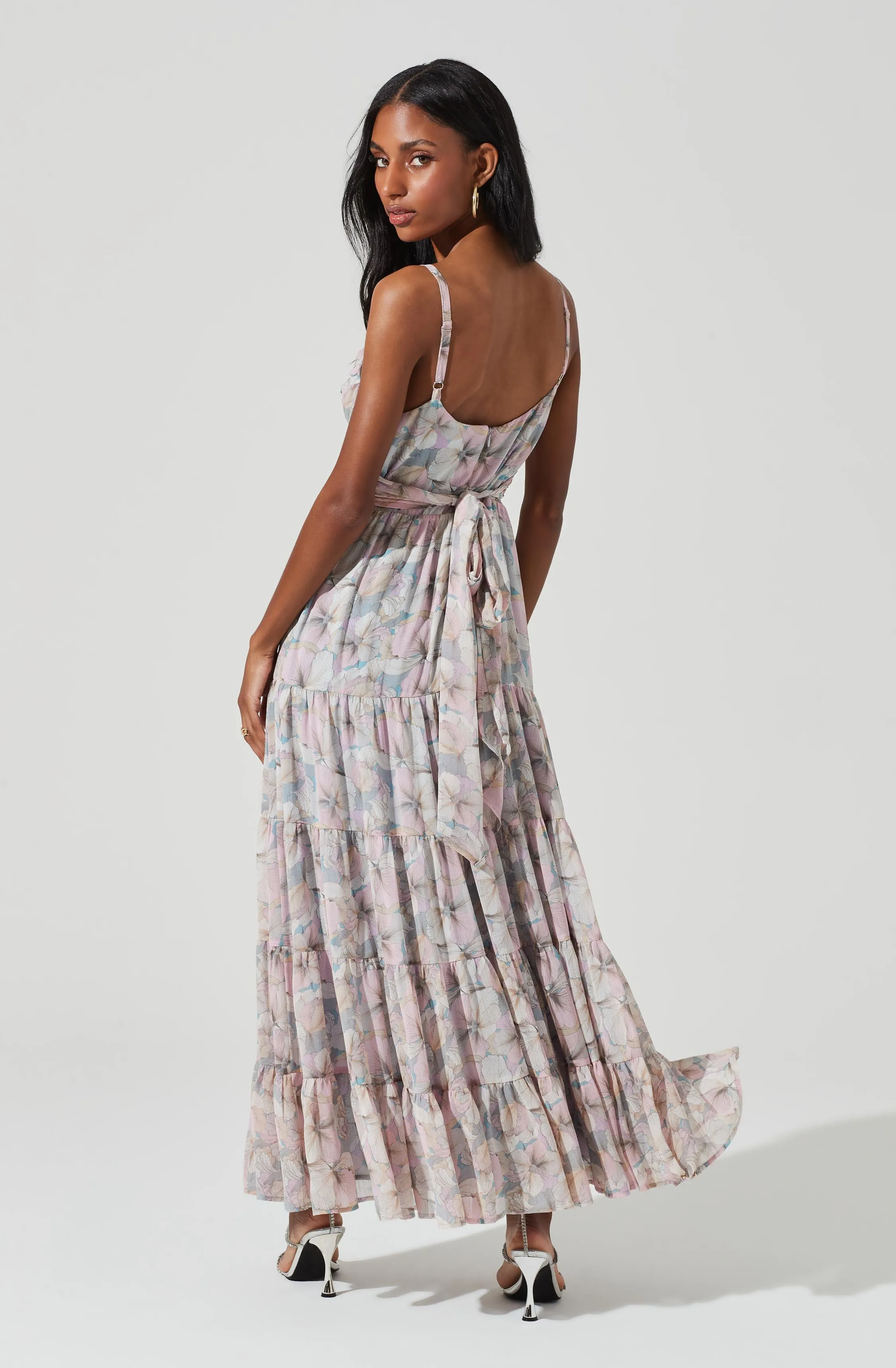 Elsa Floral Tiered Maxi Dress