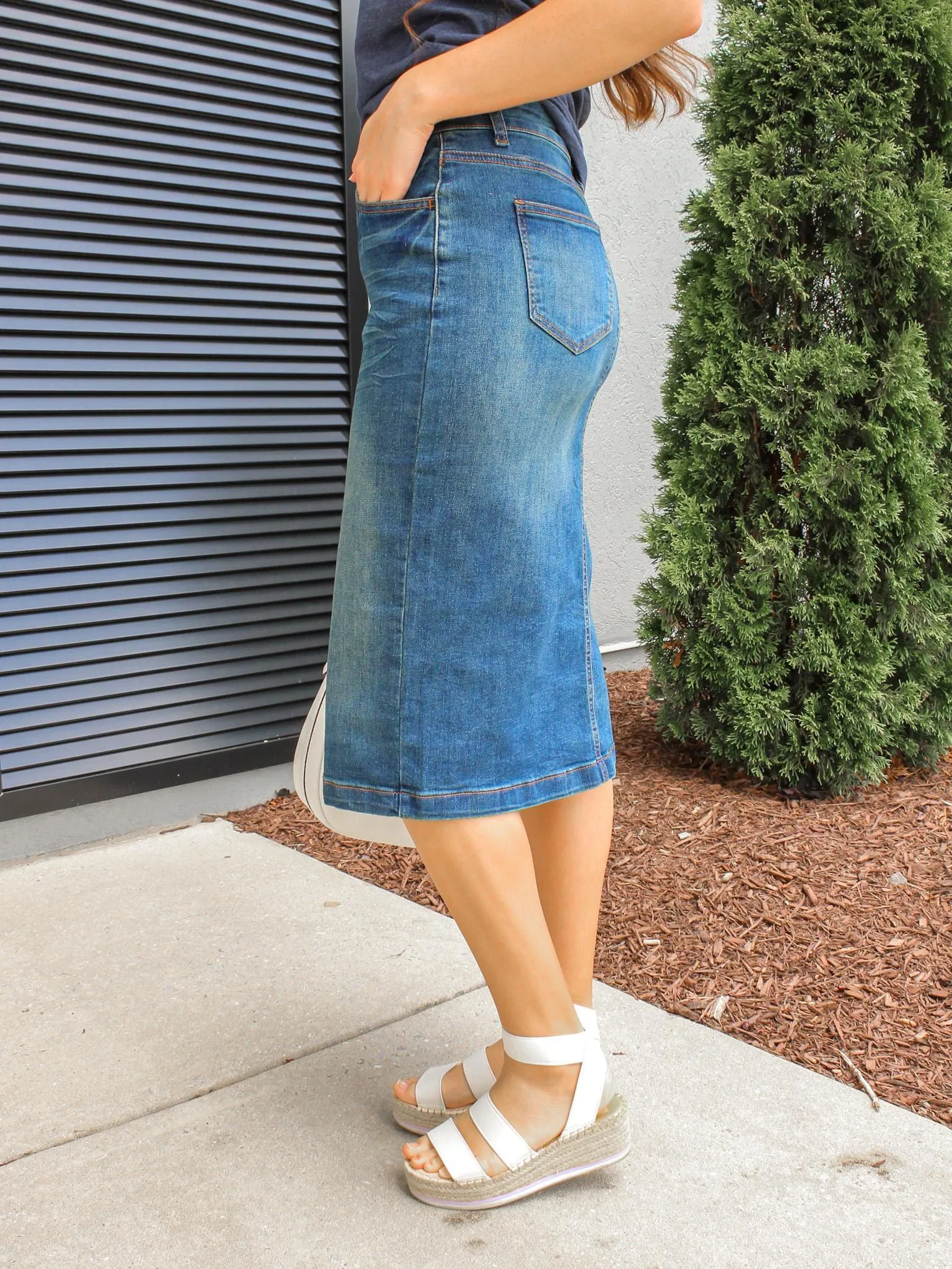 Emily Vintage Denim Skirt