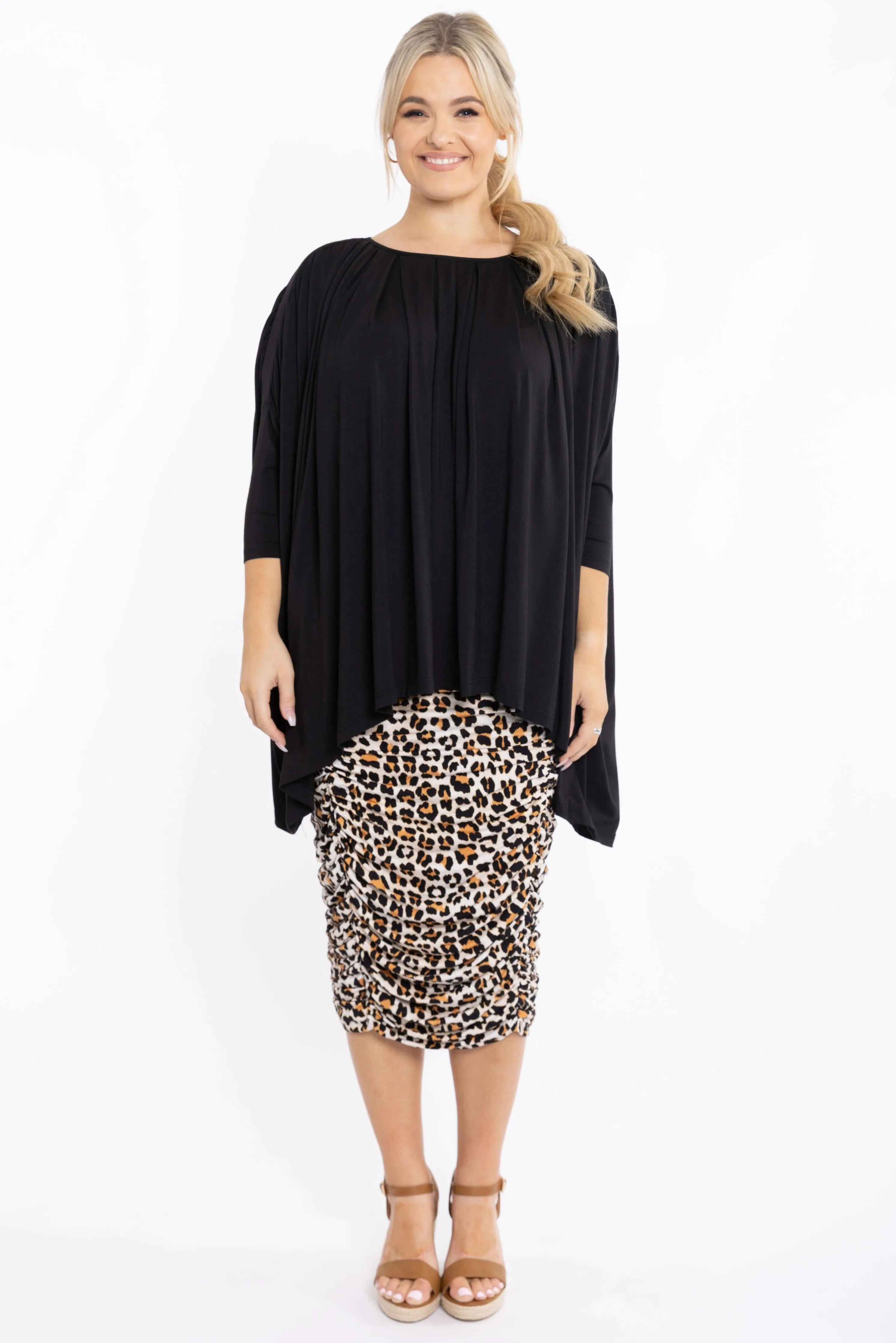 FINAL SALE Vanity Skirt in Desert Leopard