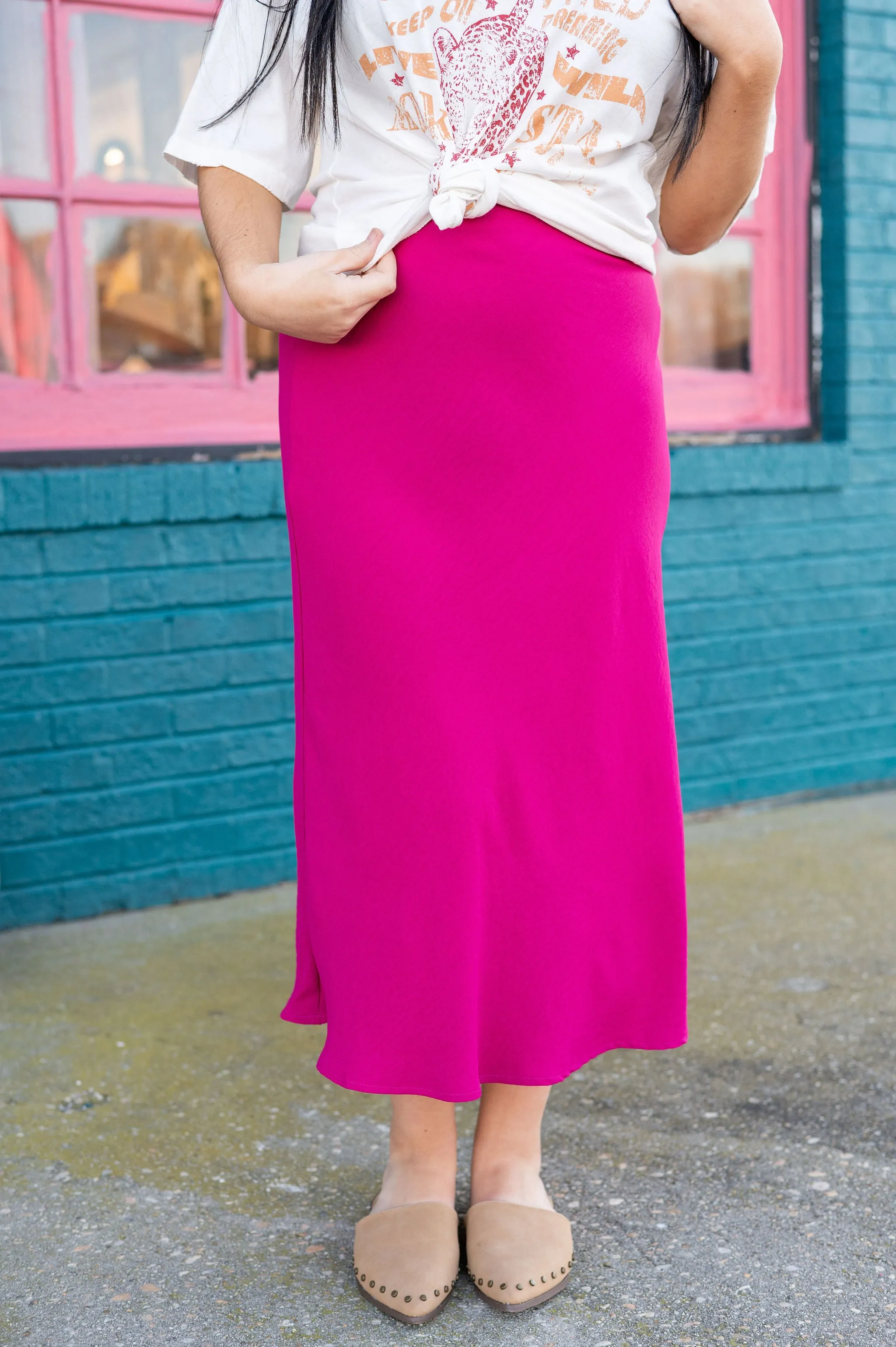 Flirty Flare Midi Skirt {MULTIPLE COLORS}