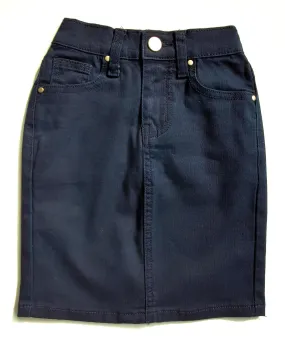 GIRLS JDA Navy Denim Skirt w/ Elastic Waistband