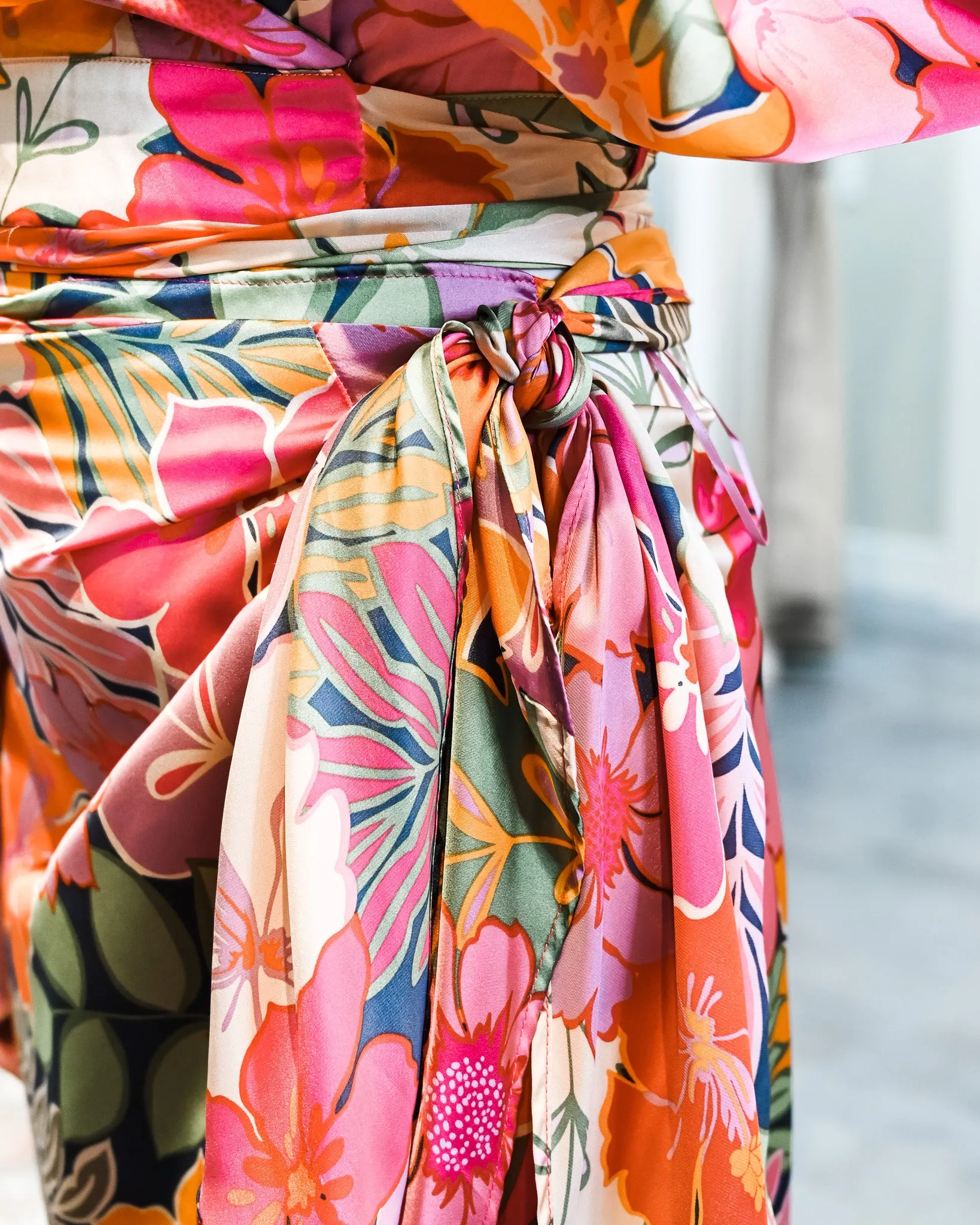 Hawaiian Garden Wrap Skirt