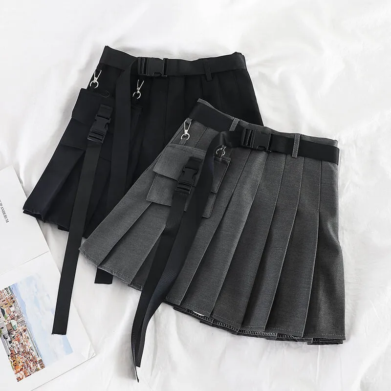 INS HOT BF POCKET PLEATED SKIRT BY43003