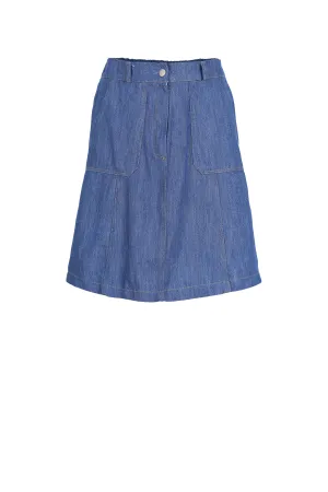 Jackson Denim Mini Skirt Mid Wash