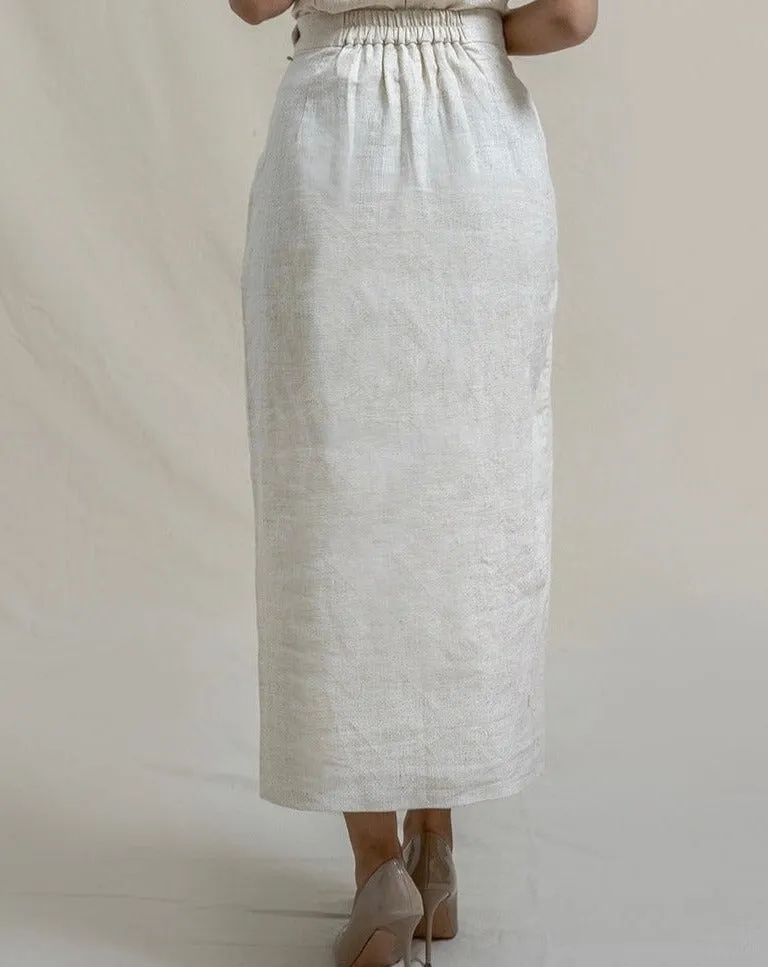 KAPAS - Tumpang Sari Draped Skirt