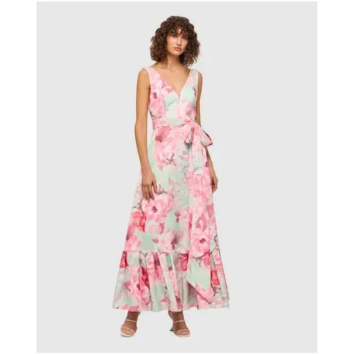 Leo Lin Elodie V Neck Maxi Dress