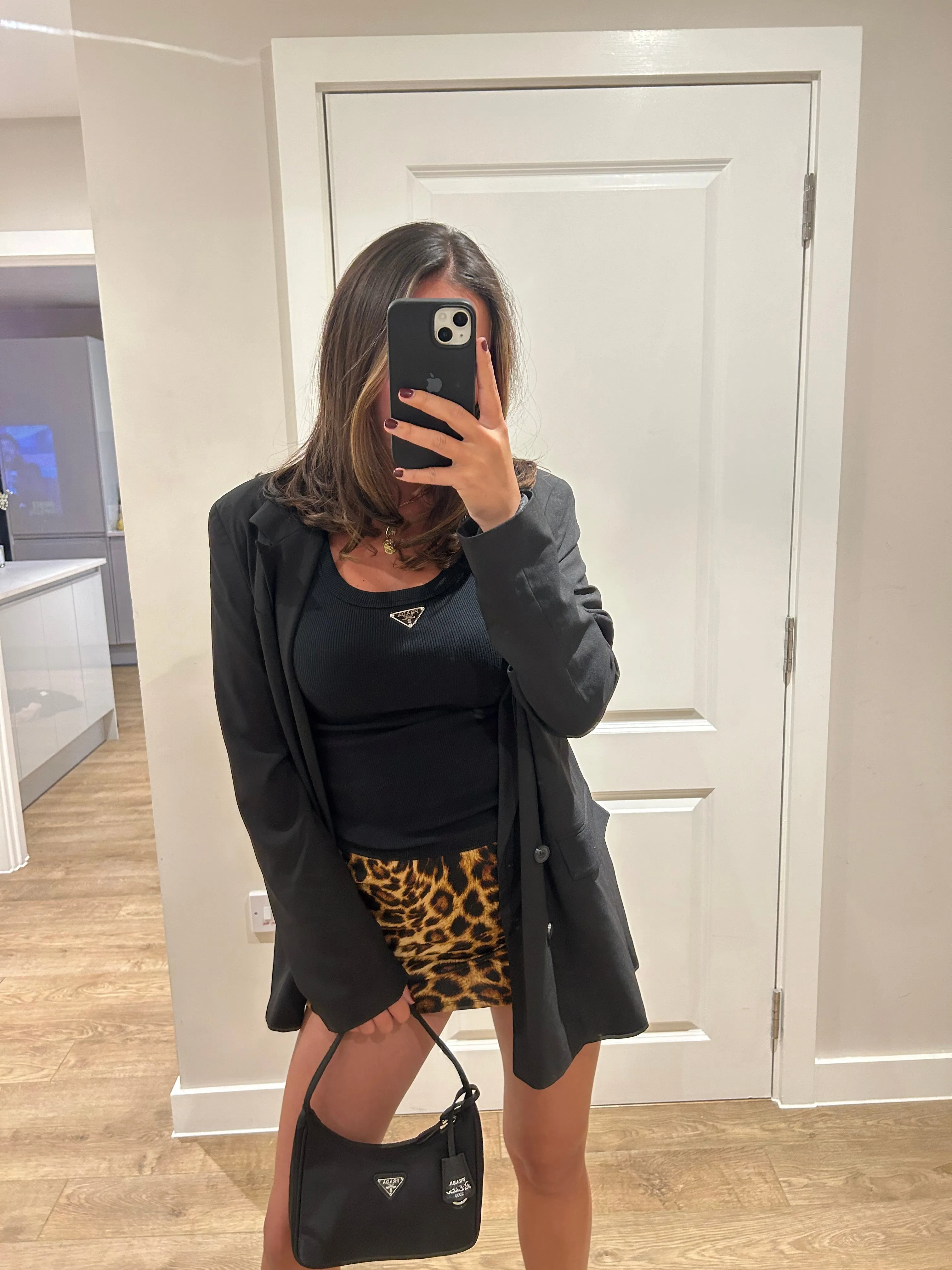 Leopard Print Mini Skirt