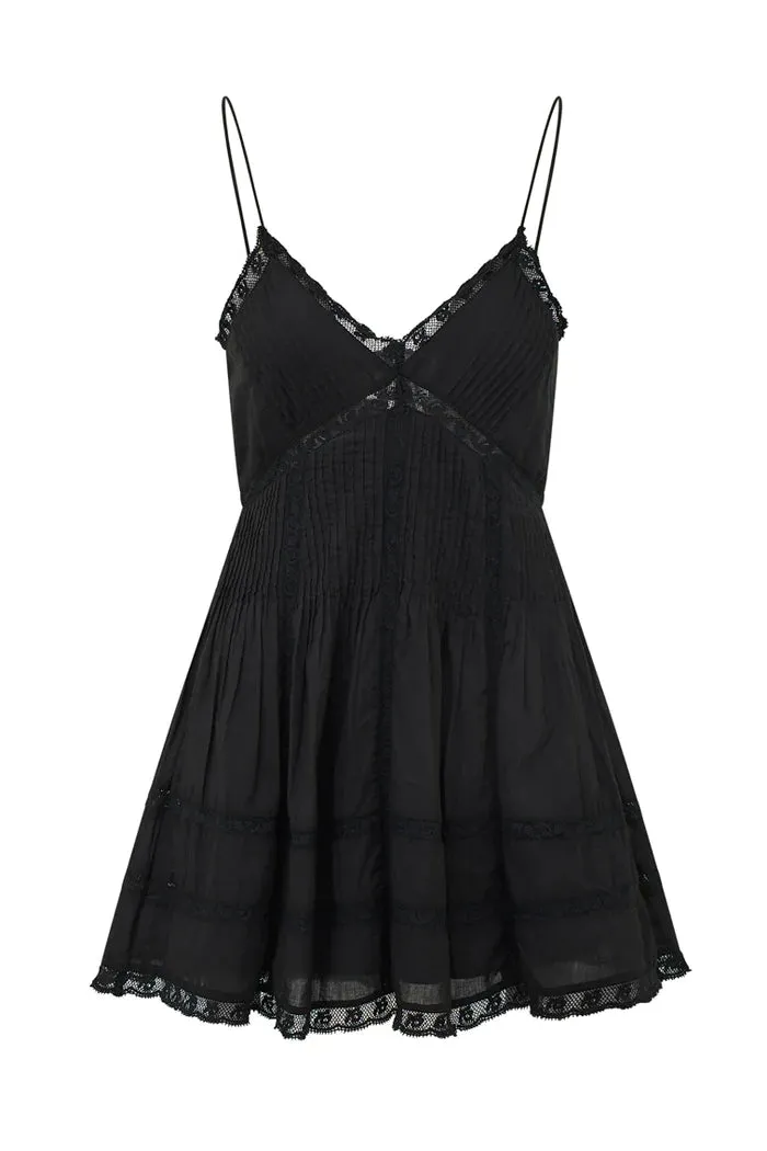 Loveshackfancy - Docila Mini Dress - Black