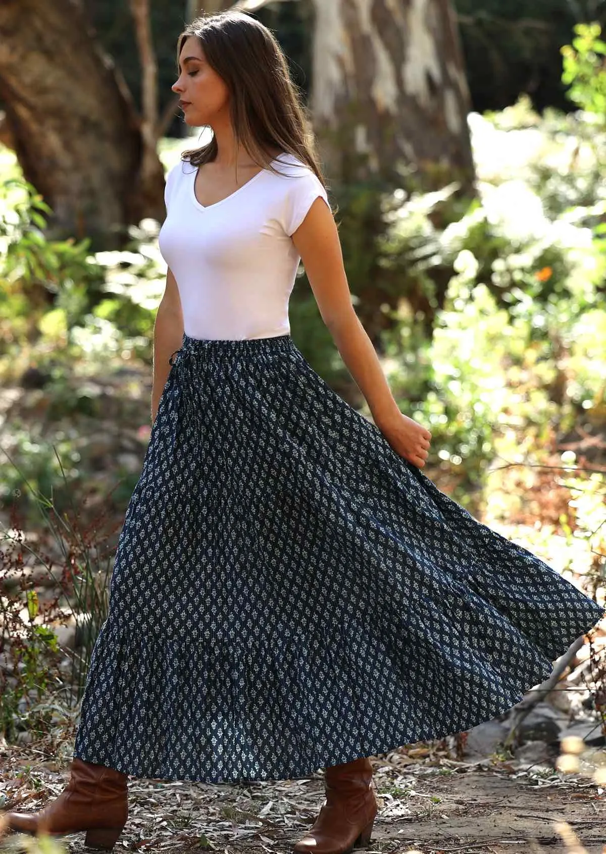 Maxi Skirt Periwinkle