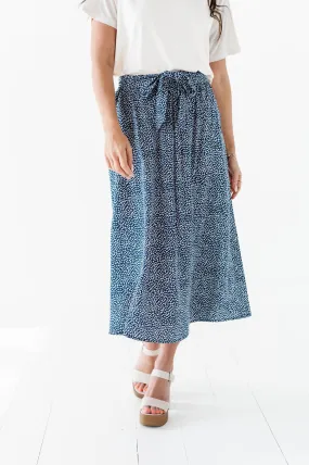 Michele Midi Skirt in Navy