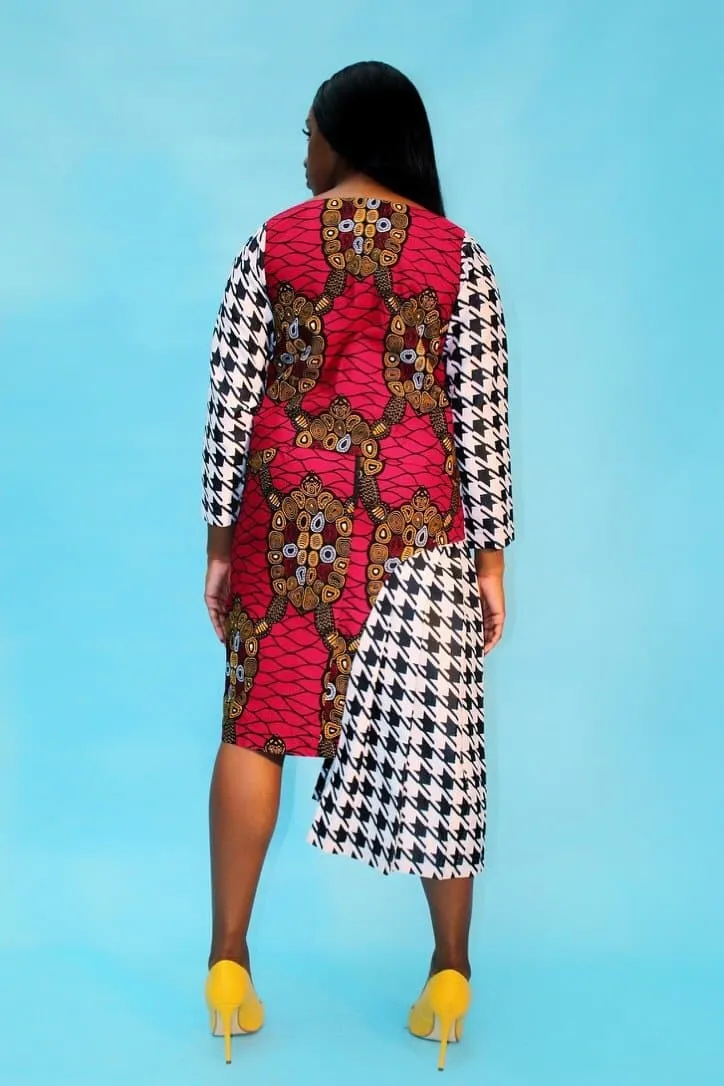 New in SOOMACHI African Ankara Print Jacket and Skirt Set