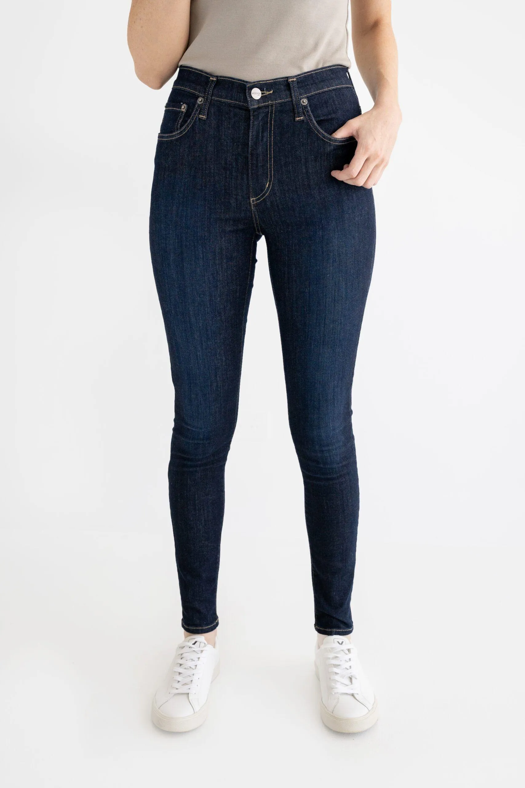 ORGANIC DENIM ELWOOD SKINNY INDIGO  by Keeper Denim