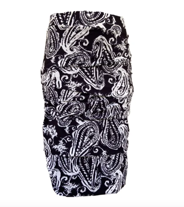 QU - layered skirt w/print