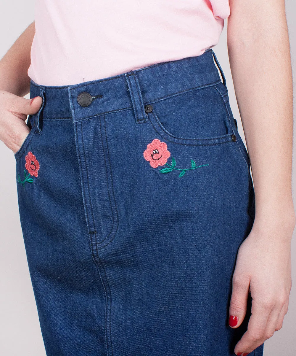 ROSE DENIM SKIRT