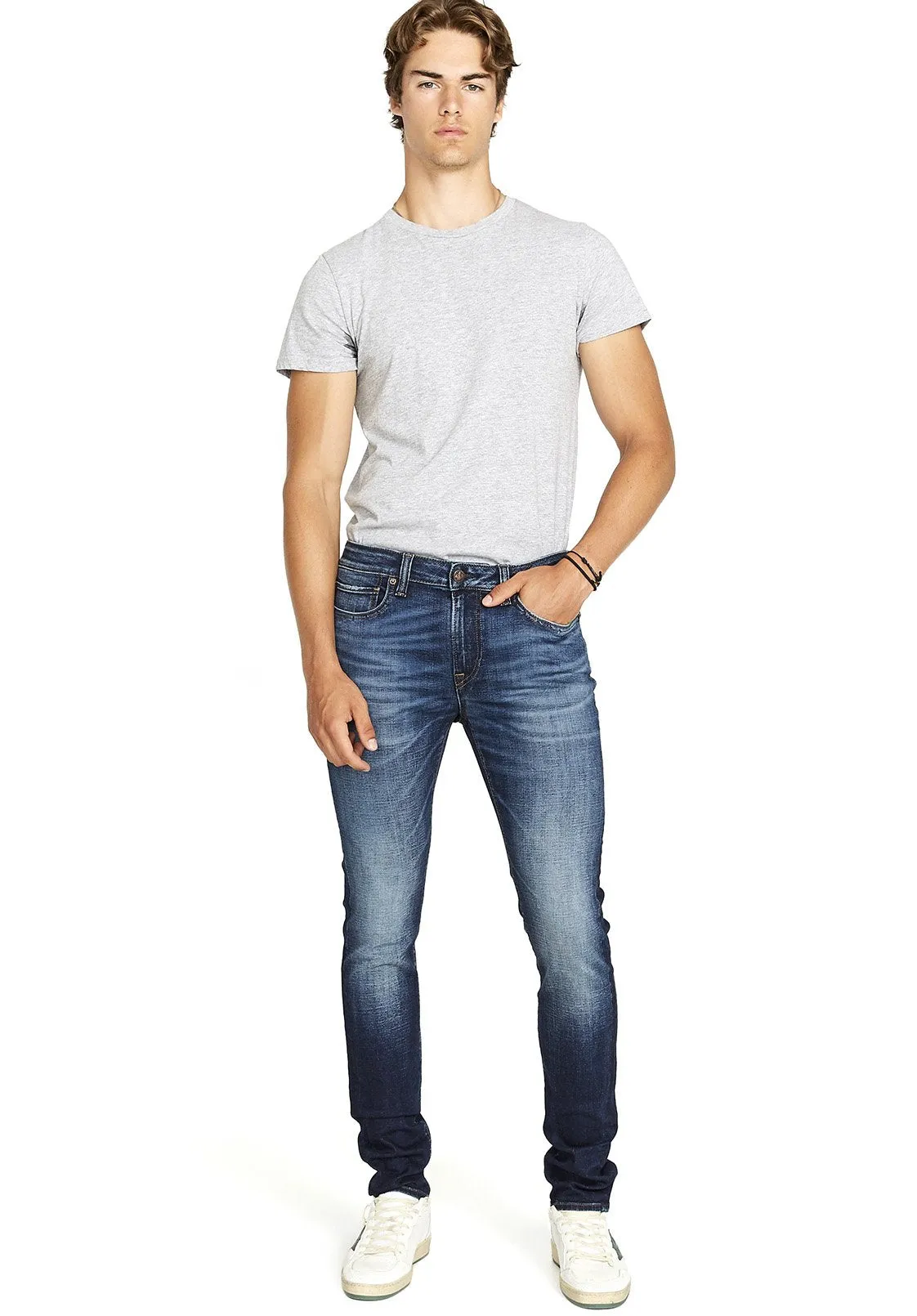 Skinny Max Men's Jeans in Medium Blue - BM22586