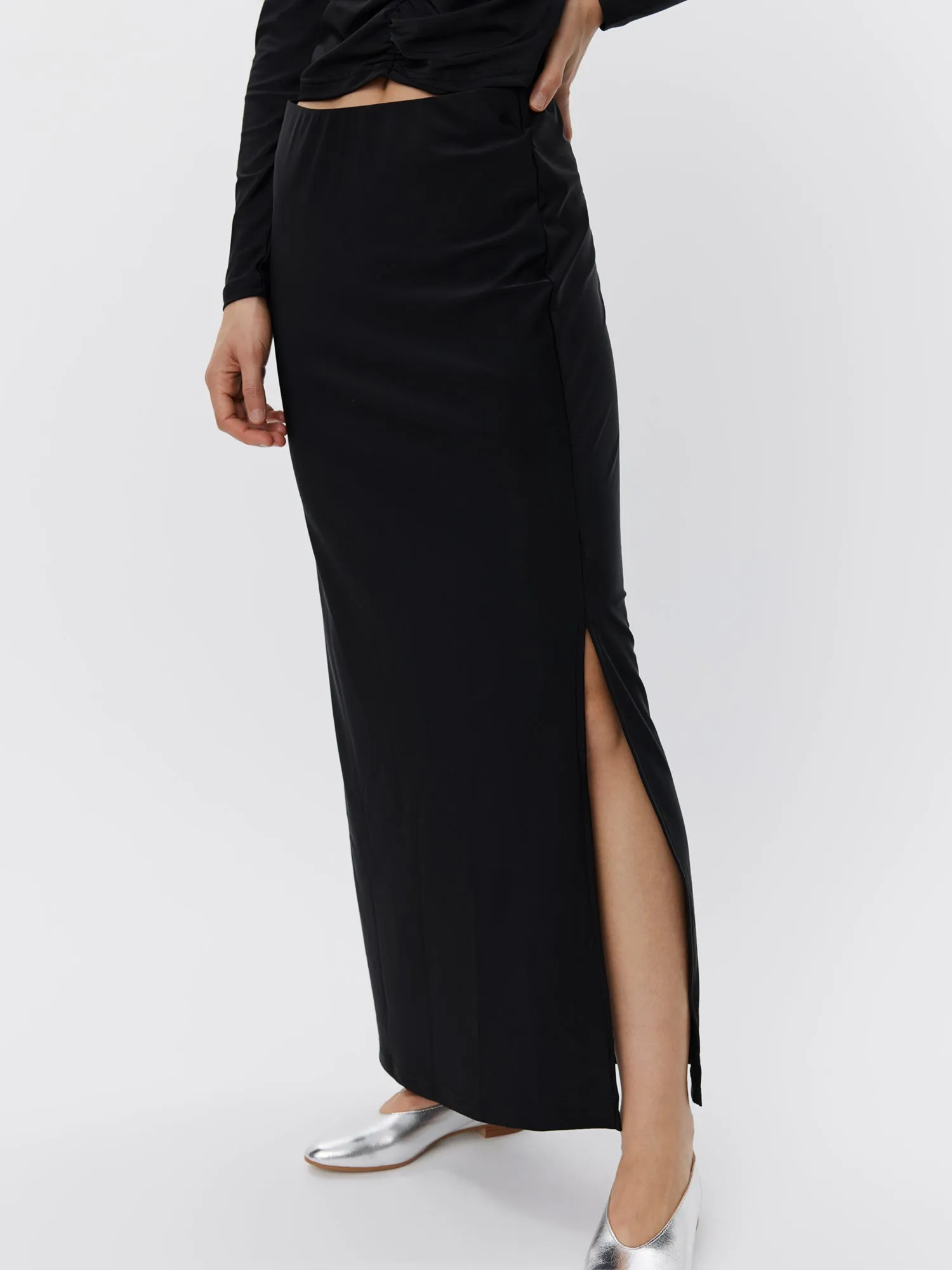 Sofie Schnoor Maxi Skirt-Black-S243420