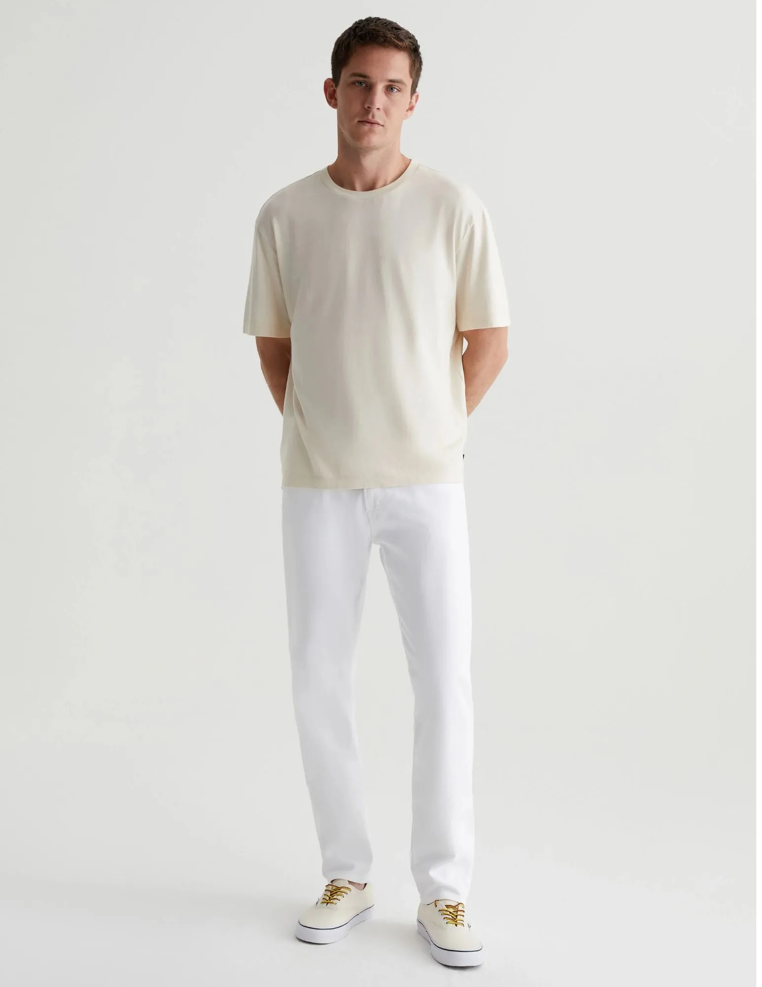 Tellis Jean | White Denim