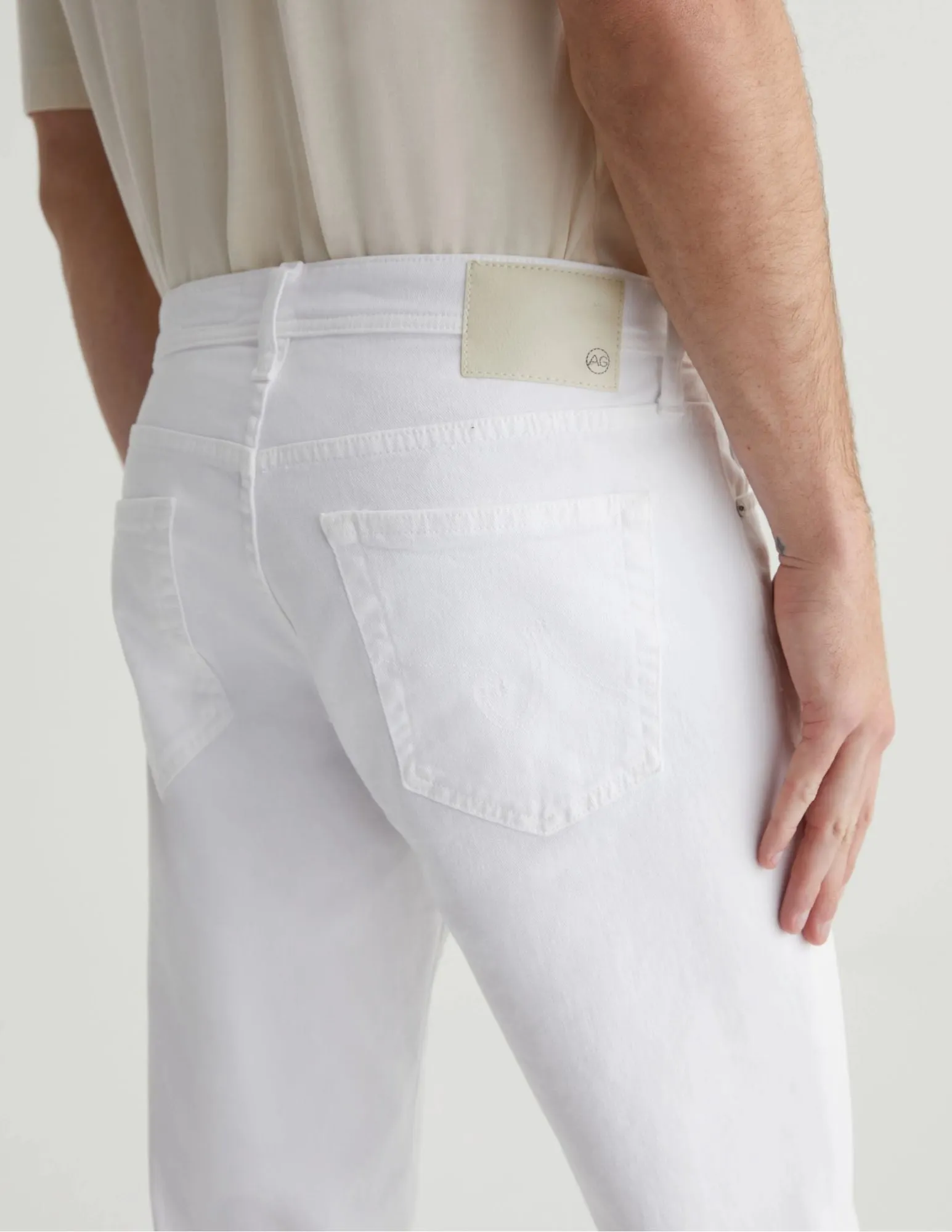 Tellis Jean | White Denim