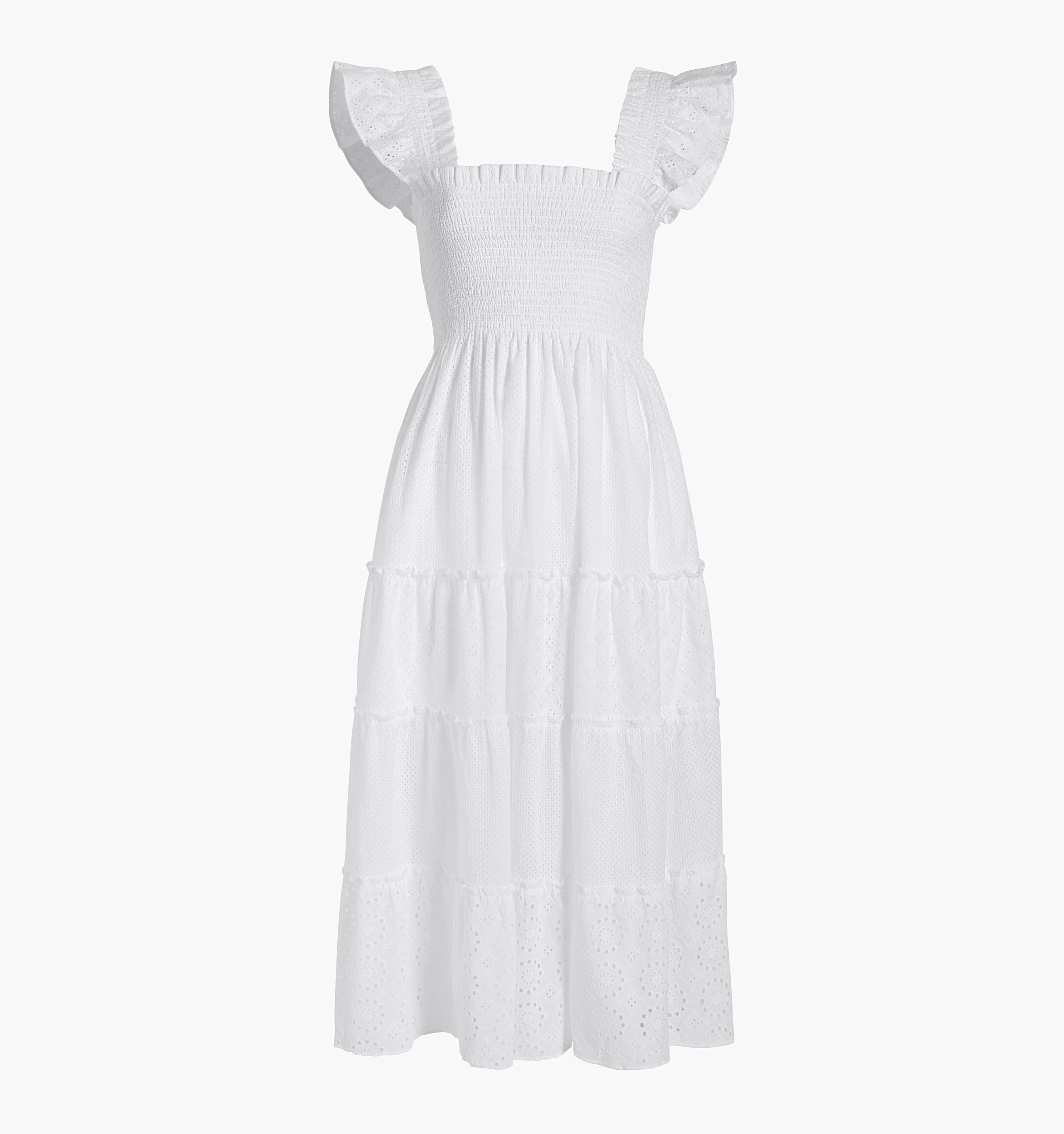 The Ellie Nap Dress - White Eyelet