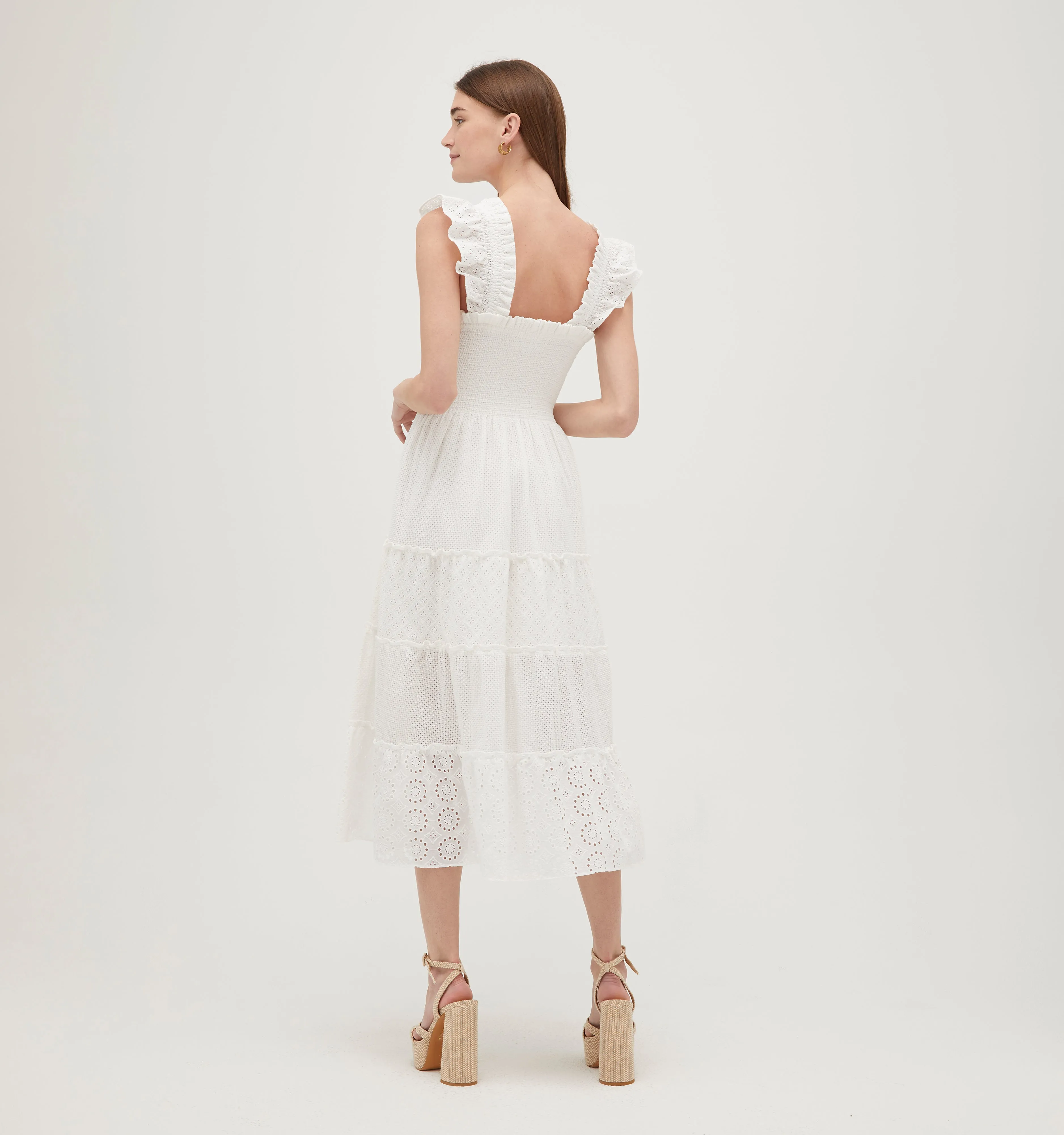 The Ellie Nap Dress - White Eyelet