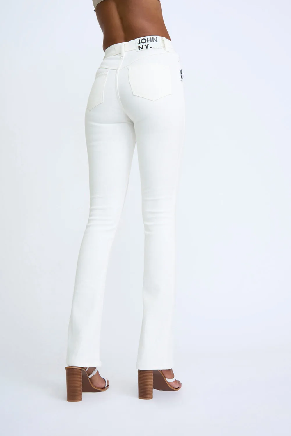 Twist Split Skinny Jean | Final Sale - White