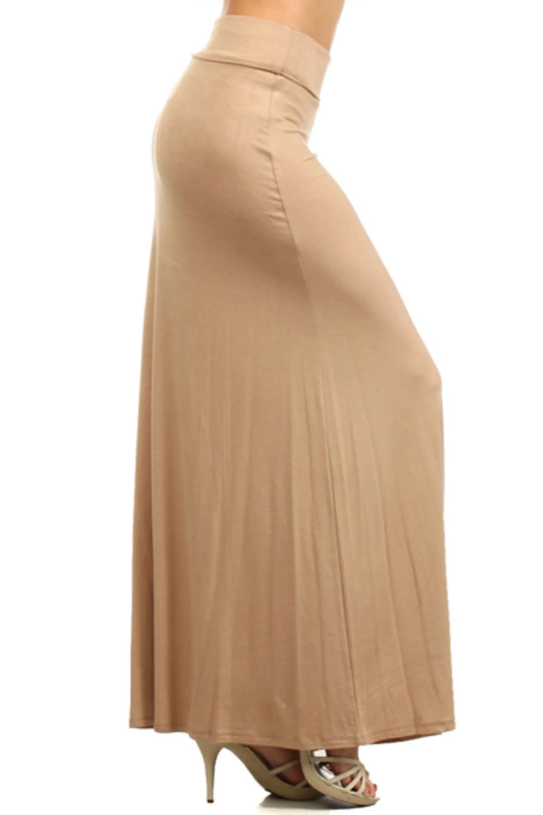 Women's Chic and Comfortable High-Waisted Maxi Skirt